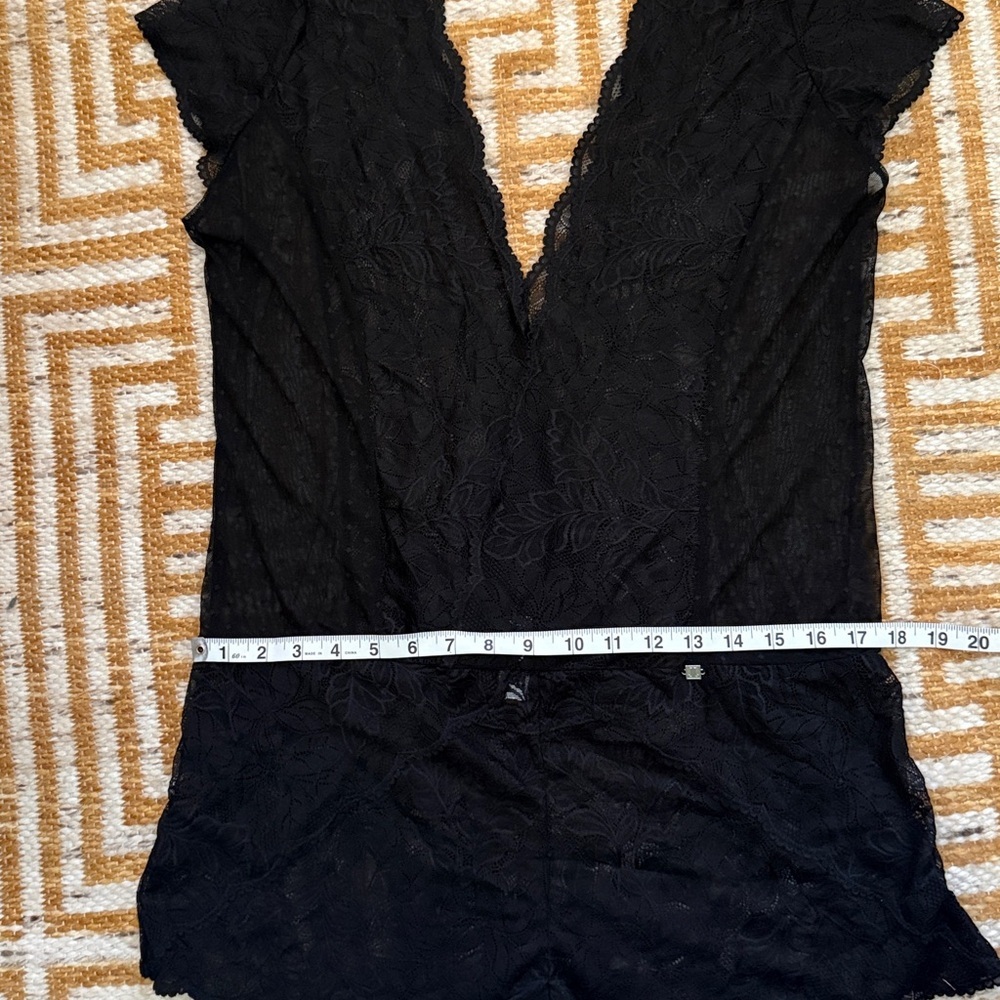 JETTE Black Lace Lingerie Romper - Picture 5 of 10